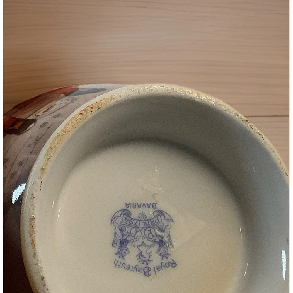 Antique Royal‎ Bayreuth Bavaria Little Jack Horner Nursery Rhyme Creamer/Pitcher